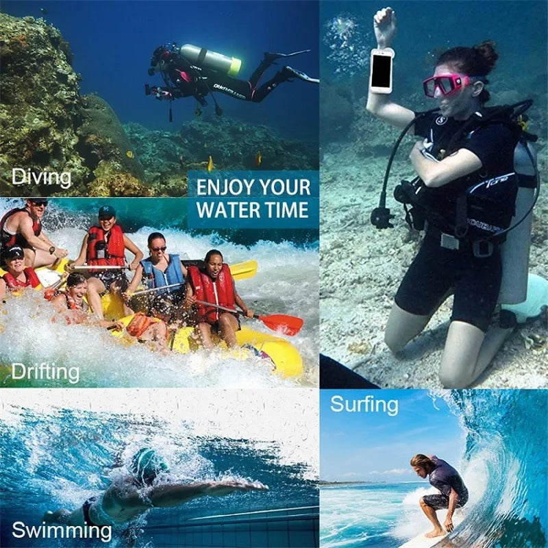 Premium iPhone Case IP68 Waterproof Protective Cover Full Body Shockproof Vacuum Seal System Underwater Protection Touchscreen Access Durable Design