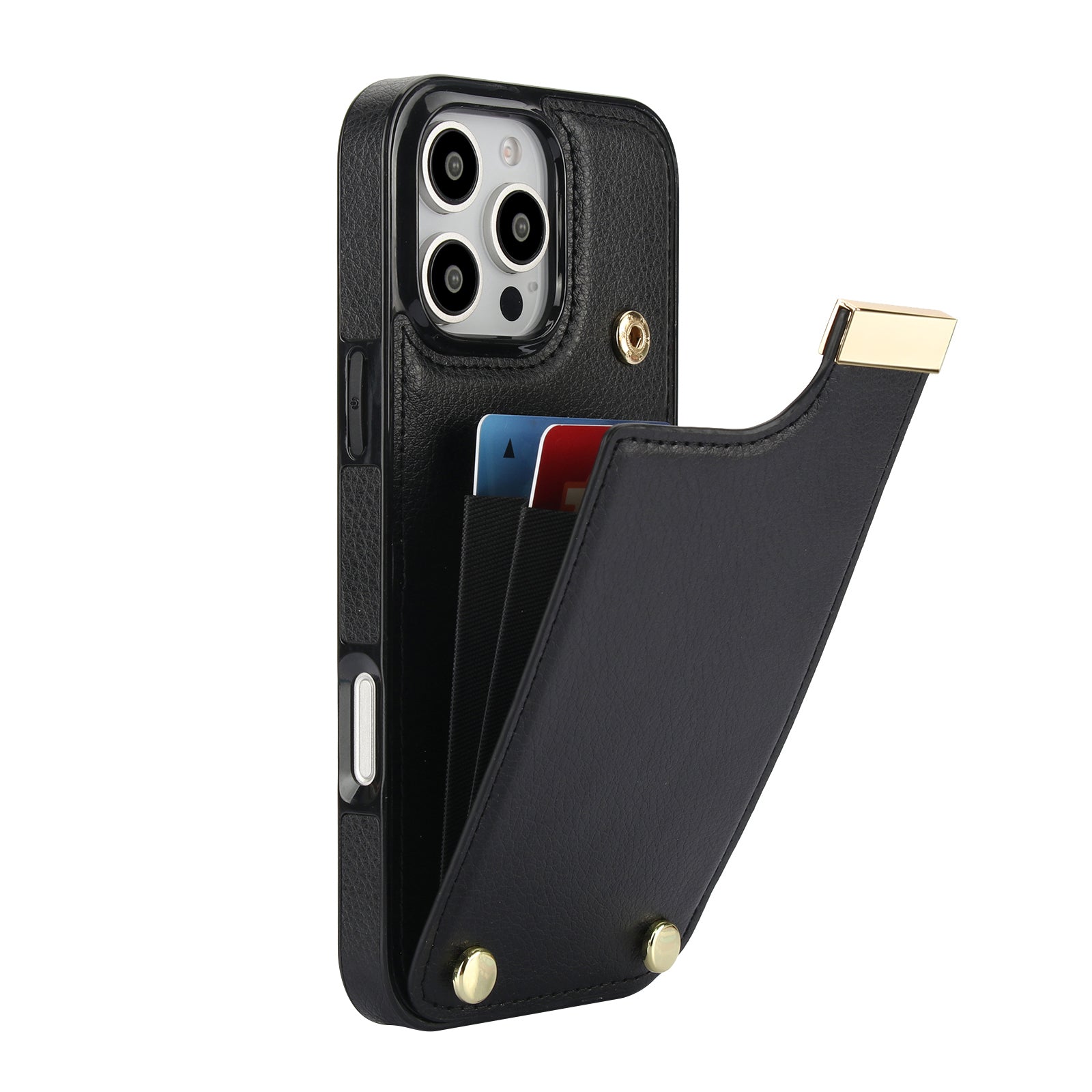 Premium iPhone Case Leather Wallet Flip Cover Card Holder Secure Pocket Magnetic Closure Shockproof Full Protection Slim Design