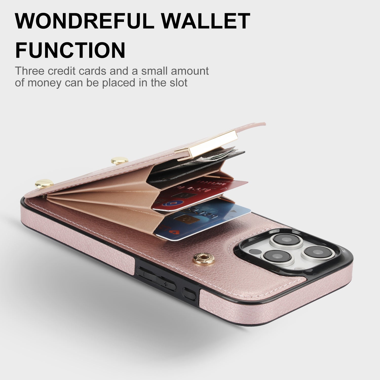 Premium iPhone Case Leather Wallet Flip Cover Card Holder Secure Pocket Magnetic Closure Shockproof Full Protection Slim Design