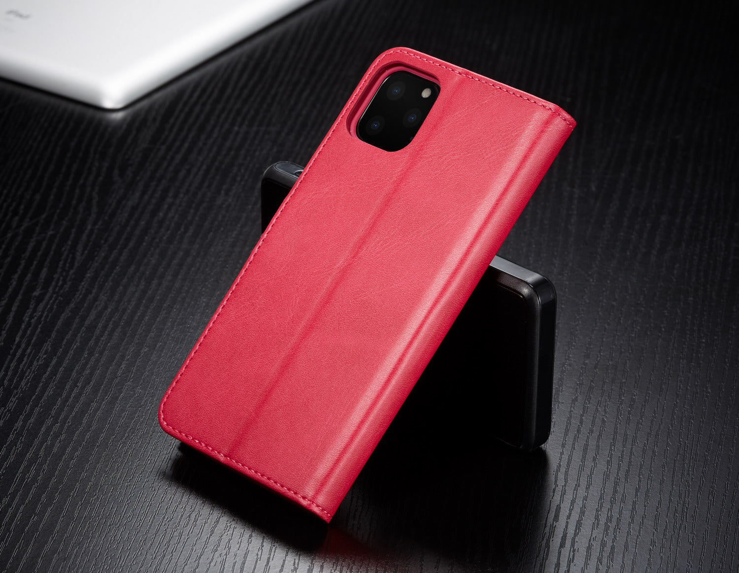 Premium iPhone Case Leather Wallet Flip Cover Card Slot Magnetic Closure Shockproof Protection Full Body Slim Elegant Design