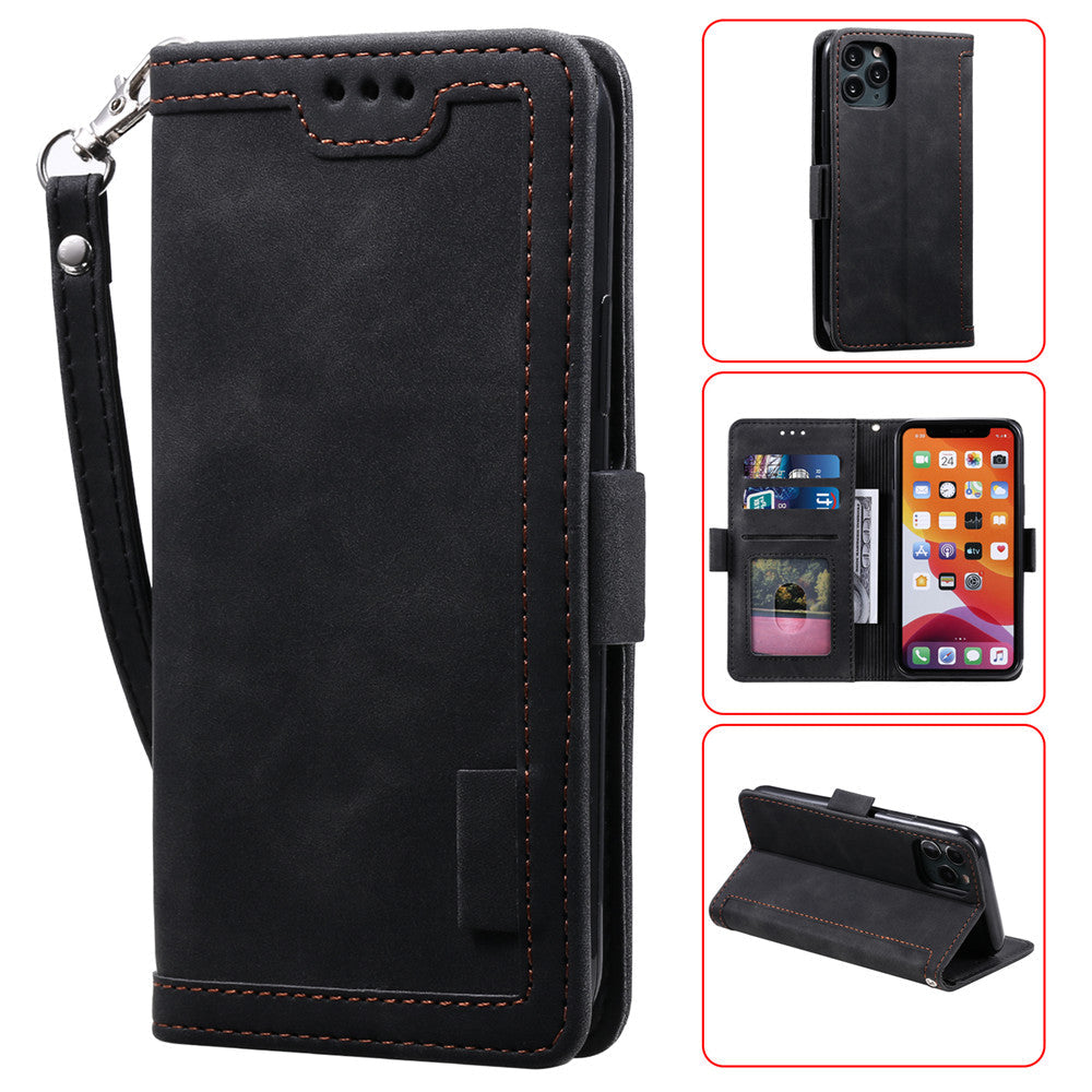 Premium iPhone Case Leather Wallet Flip Cover Card Slots Magnetic Closure Shockproof Protection Full Body Slim Elegant Design