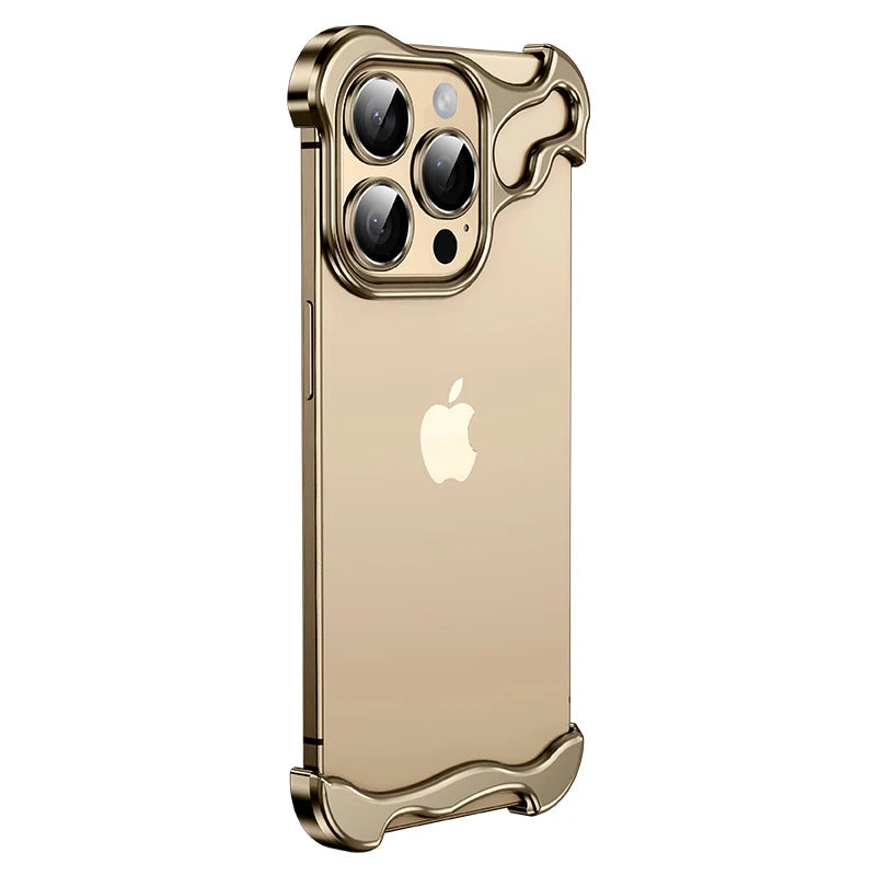 Premium iPhone Case MagSafe Compatible Aluminum Frame Magnetic Shockproof Protective Cover Ultra Thin Metal Bumper Camera Lens Protection Frameless Design