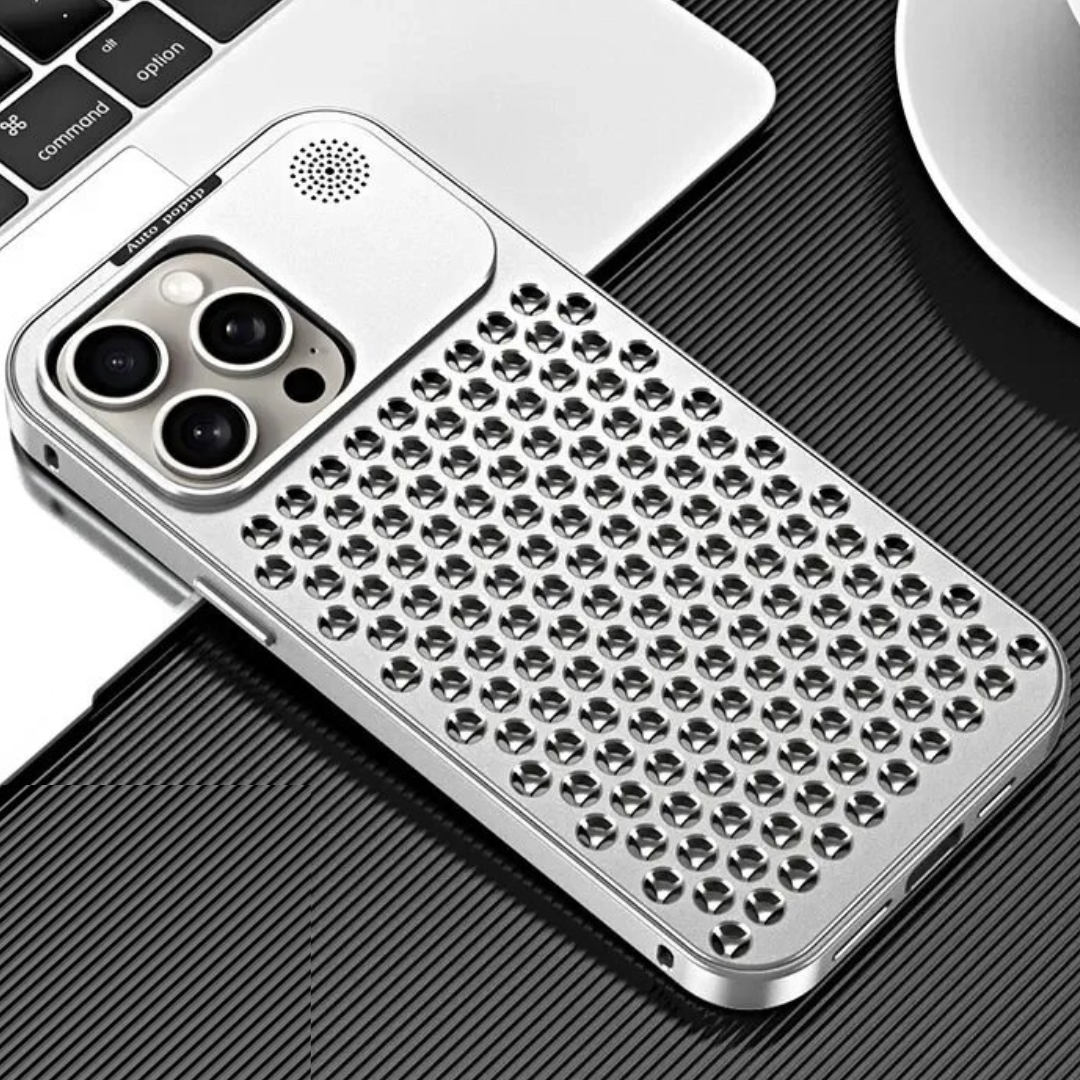 Premium iPhone Case MagSafe Compatible Aluminum Heat Dissipation Shockproof Protective Cover Metal Frame Camera Lens Protection Slim Design