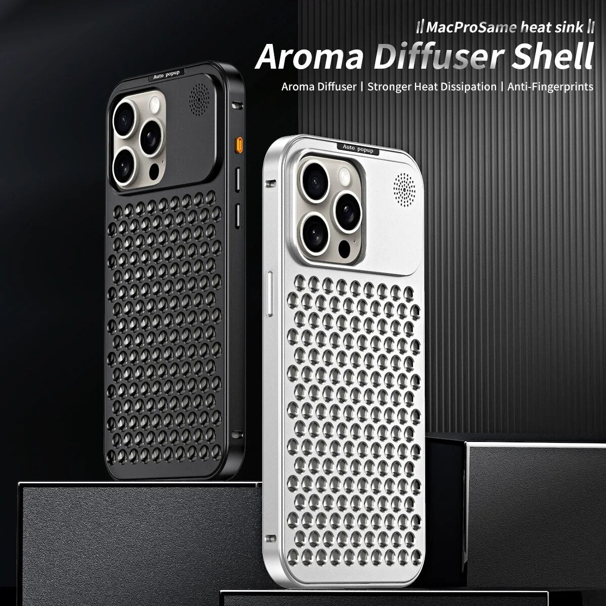 Premium iPhone Case MagSafe Compatible Aluminum Heat Dissipation Shockproof Protective Cover Metal Frame Camera Lens Protection Slim Design
