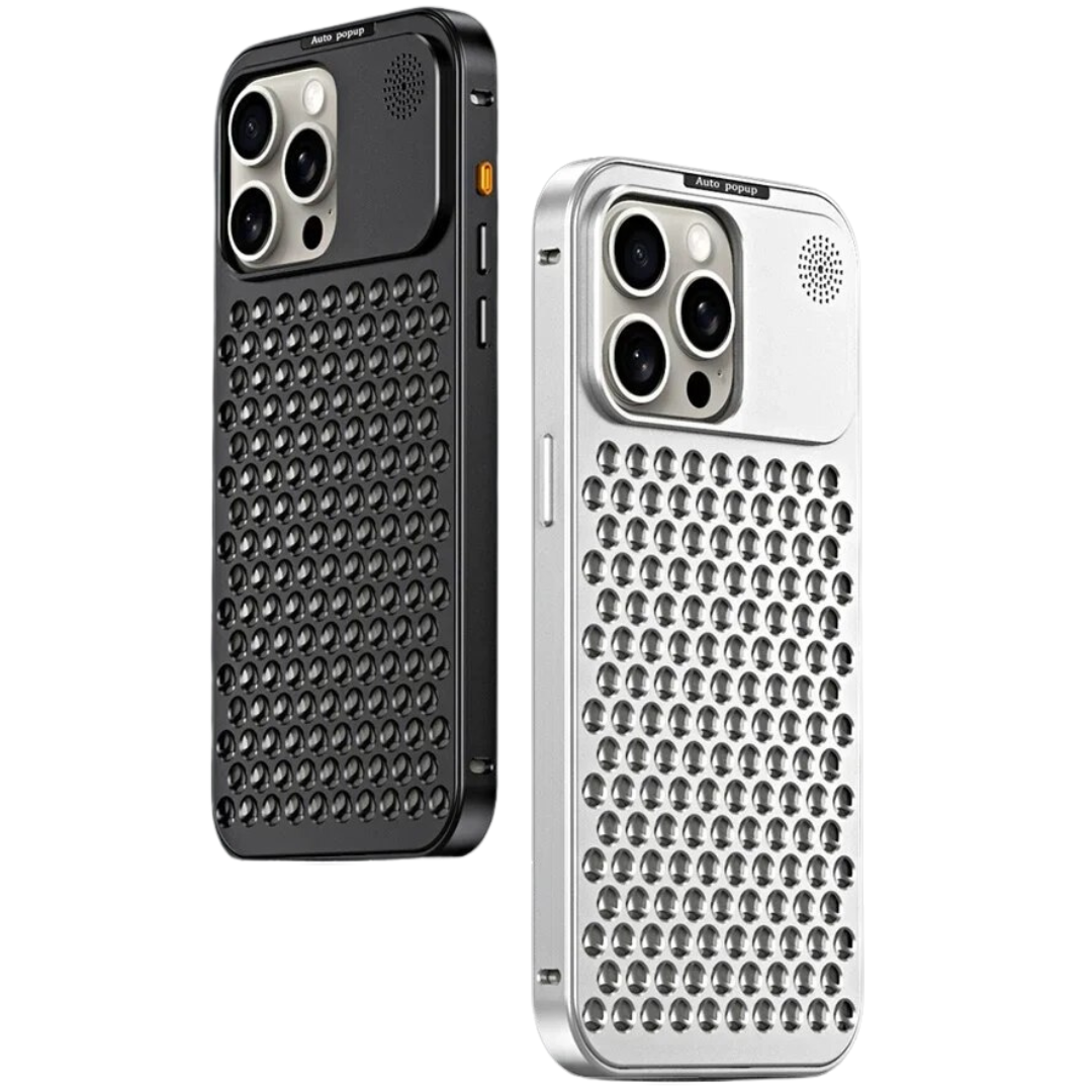 Premium iPhone Case MagSafe Compatible Aluminum Heat Dissipation Shockproof Protective Cover Metal Frame Camera Lens Protection Slim Design