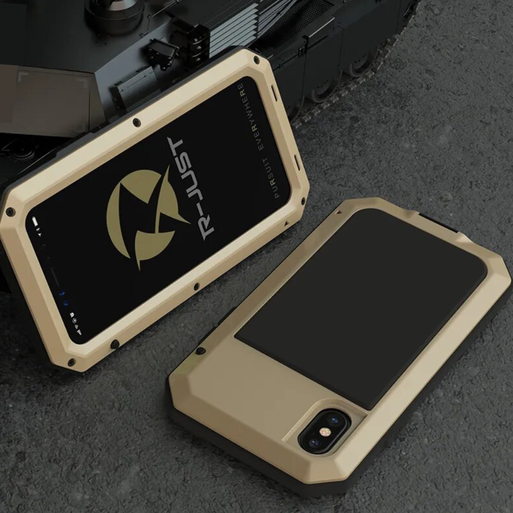 Premium iPhone Case MagSafe Compatible Aluminum Metal Frame Waterproof Shockproof Protective Cover Tempered Glass Screen Camera Lens Protection Full Body