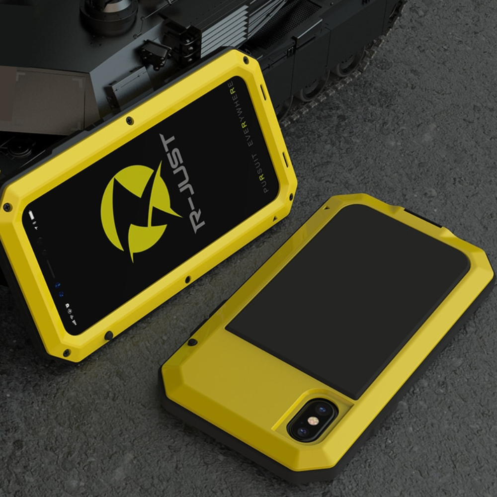 Premium iPhone Case MagSafe Compatible Aluminum Metal Frame Waterproof Shockproof Protective Cover Tempered Glass Screen Camera Lens Protection Full Body