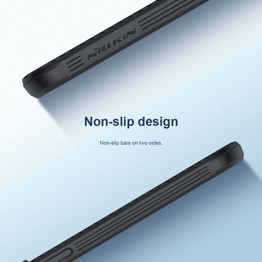 Premium iPhone Case MagSafe Compatible Carbon Fiber Texture Sliding Camera Cover Shockproof Protective Cover Camera Lens Protection Slim Design