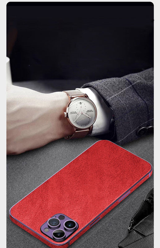 Premium iPhone Case MagSafe Compatible Genuine Leather Shockproof Protective Cover Strap Design Camera Lens Protection Slim Carry Strap