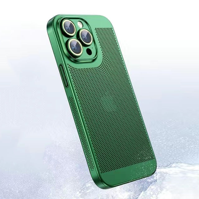 Premium iPhone Case MagSafe Compatible Honeycomb Texture Heat Dissipation Shockproof Protective Cover Camera Lens Protection Slim Design