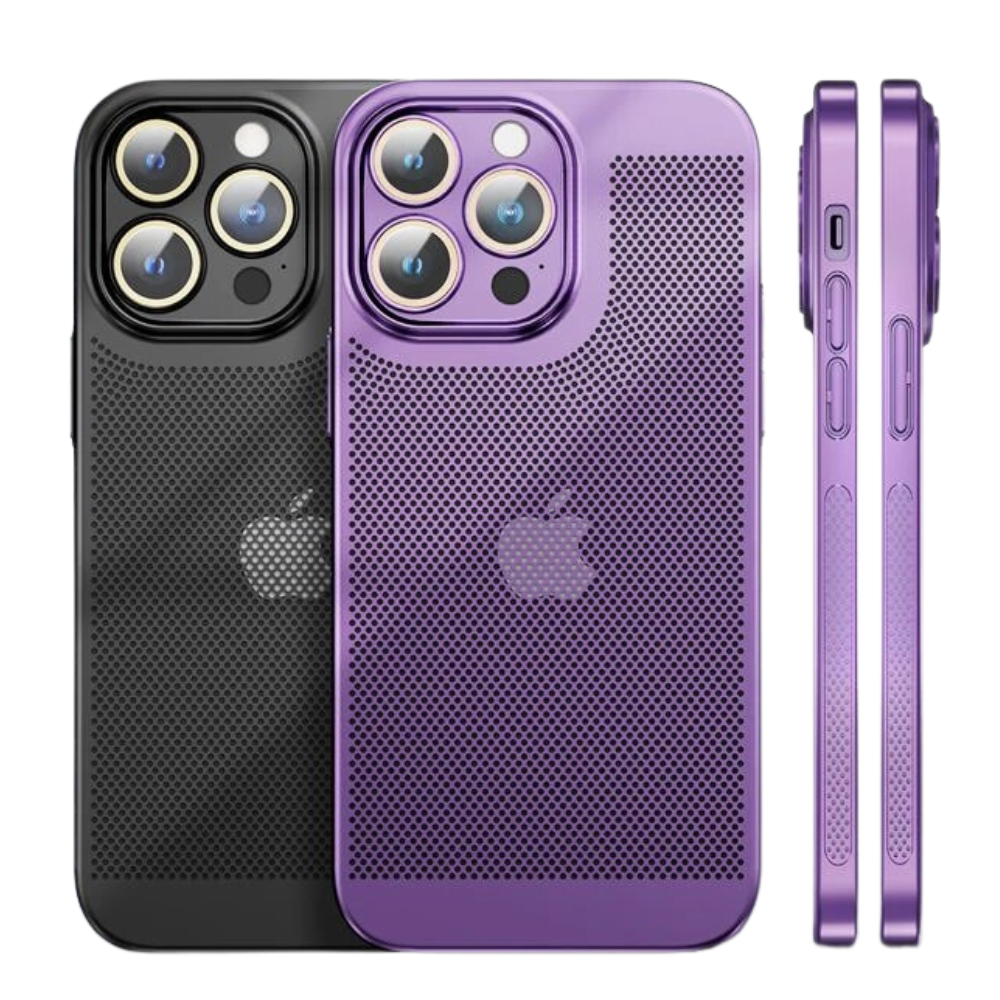 Premium iPhone Case MagSafe Compatible Honeycomb Texture Heat Dissipation Shockproof Protective Cover Camera Lens Protection Slim Design