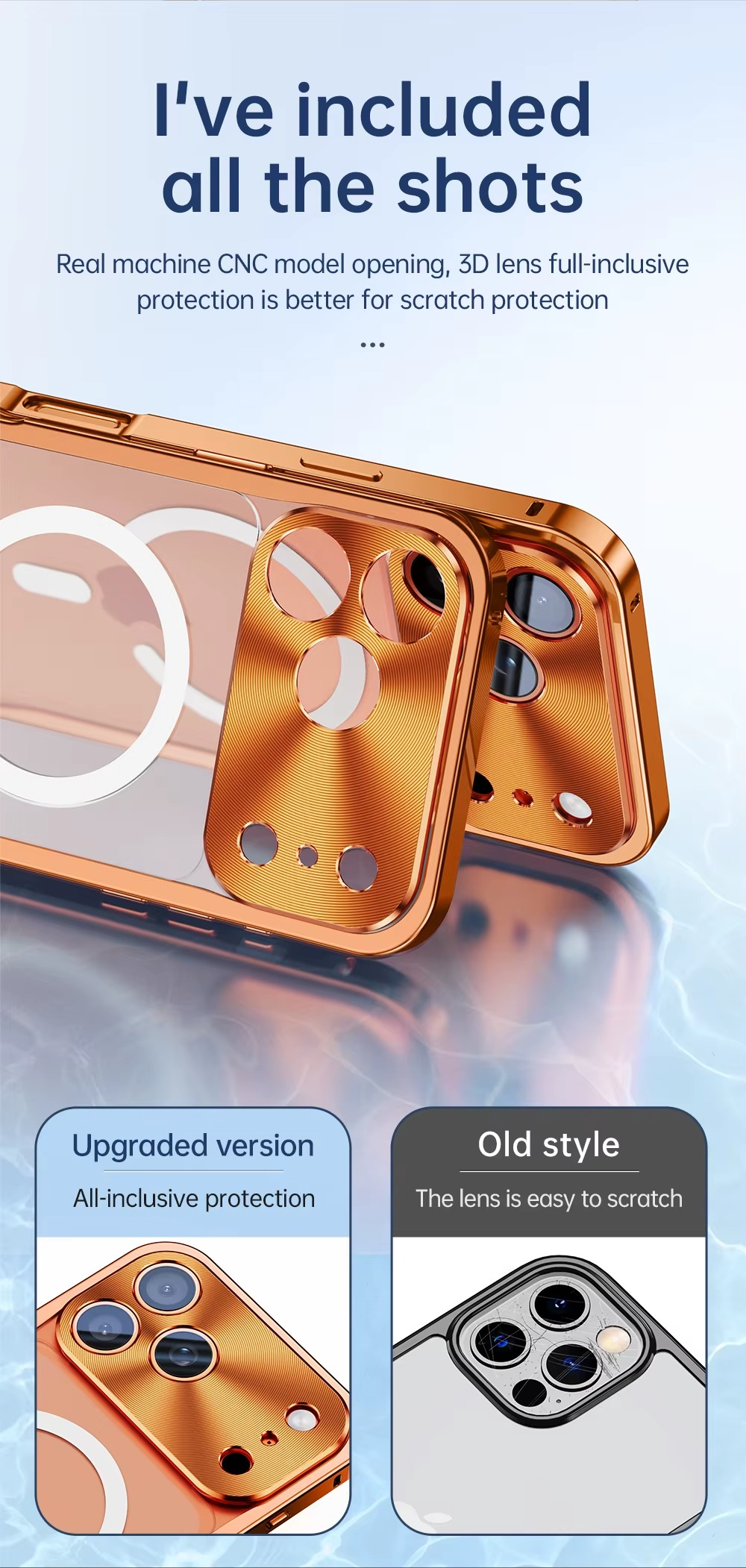 Premium iPhone Case MagSafe Compatible Magnetic Bumper Aluminum Alloy Frame Matte Transparent Back Shockproof Protection Camera Lens Guard Slim Design