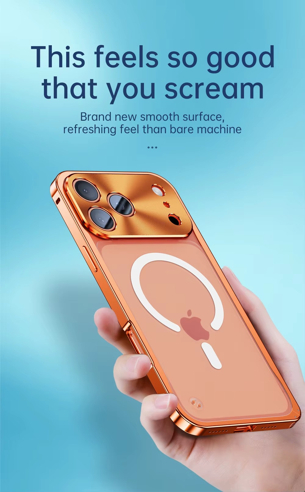 Premium iPhone Case MagSafe Compatible Magnetic Bumper Aluminum Alloy Frame Matte Transparent Back Shockproof Protection Camera Lens Guard Slim Design