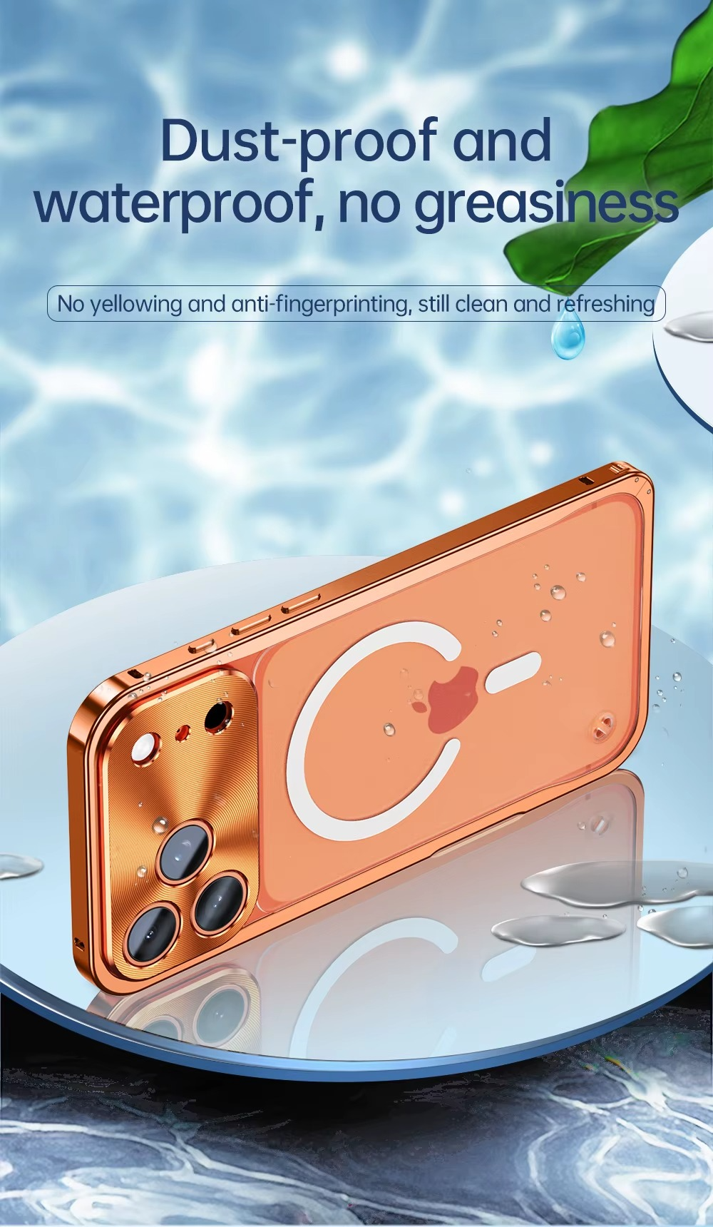 Premium iPhone Case MagSafe Compatible Magnetic Bumper Aluminum Alloy Frame Matte Transparent Back Shockproof Protection Camera Lens Guard Slim Design