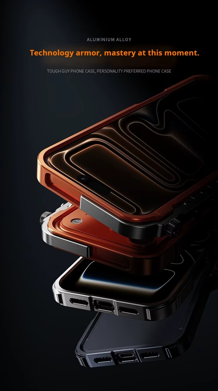Premium iPhone Case MagSafe Compatible Magnetic Bumper Aluminum Alloy Frame Shockproof Protection Heat Dissipation Design Camera Lens Guard Slim Lightweight