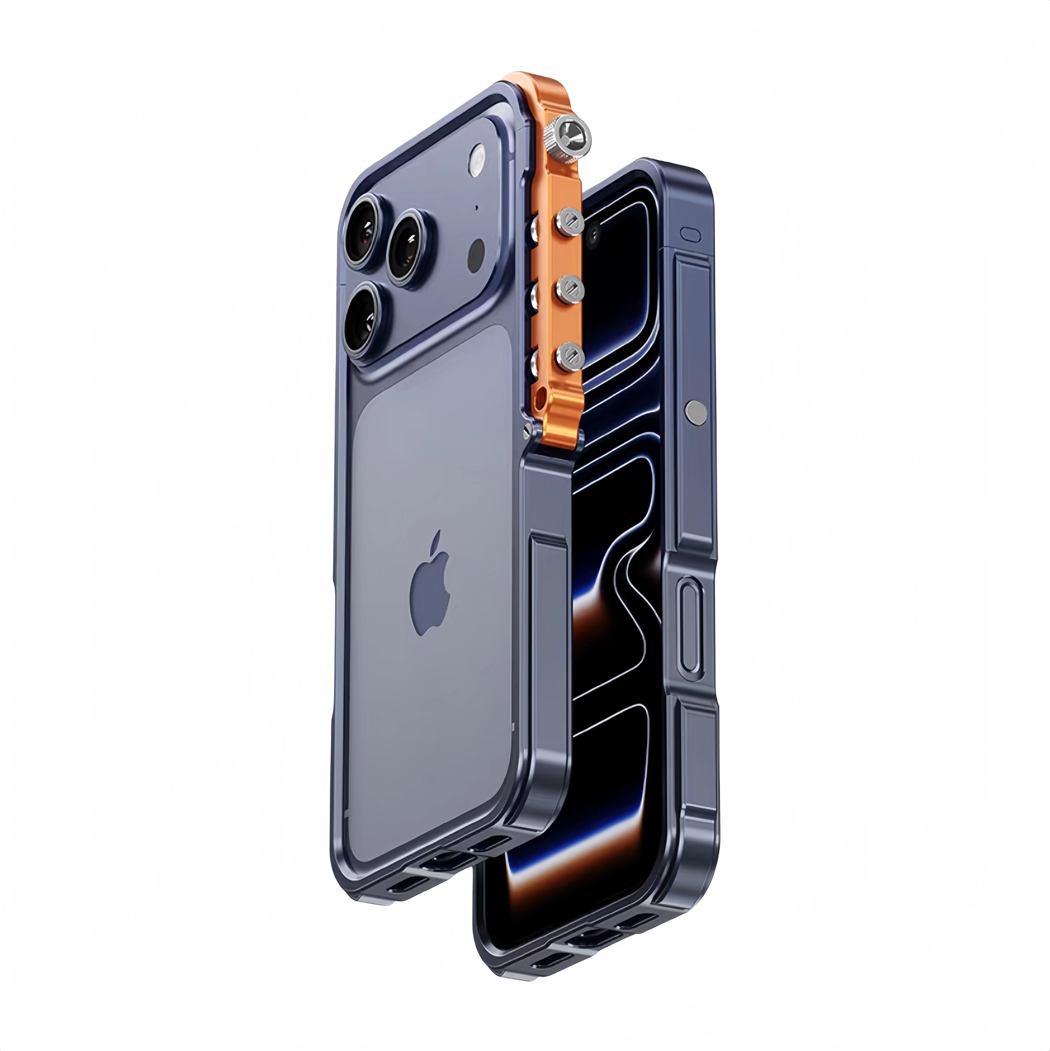 Premium iPhone Case MagSafe Compatible Magnetic Bumper Aluminum Alloy Frame Shockproof Protection Heat Dissipation Design Camera Lens Guard Slim Lightweight
