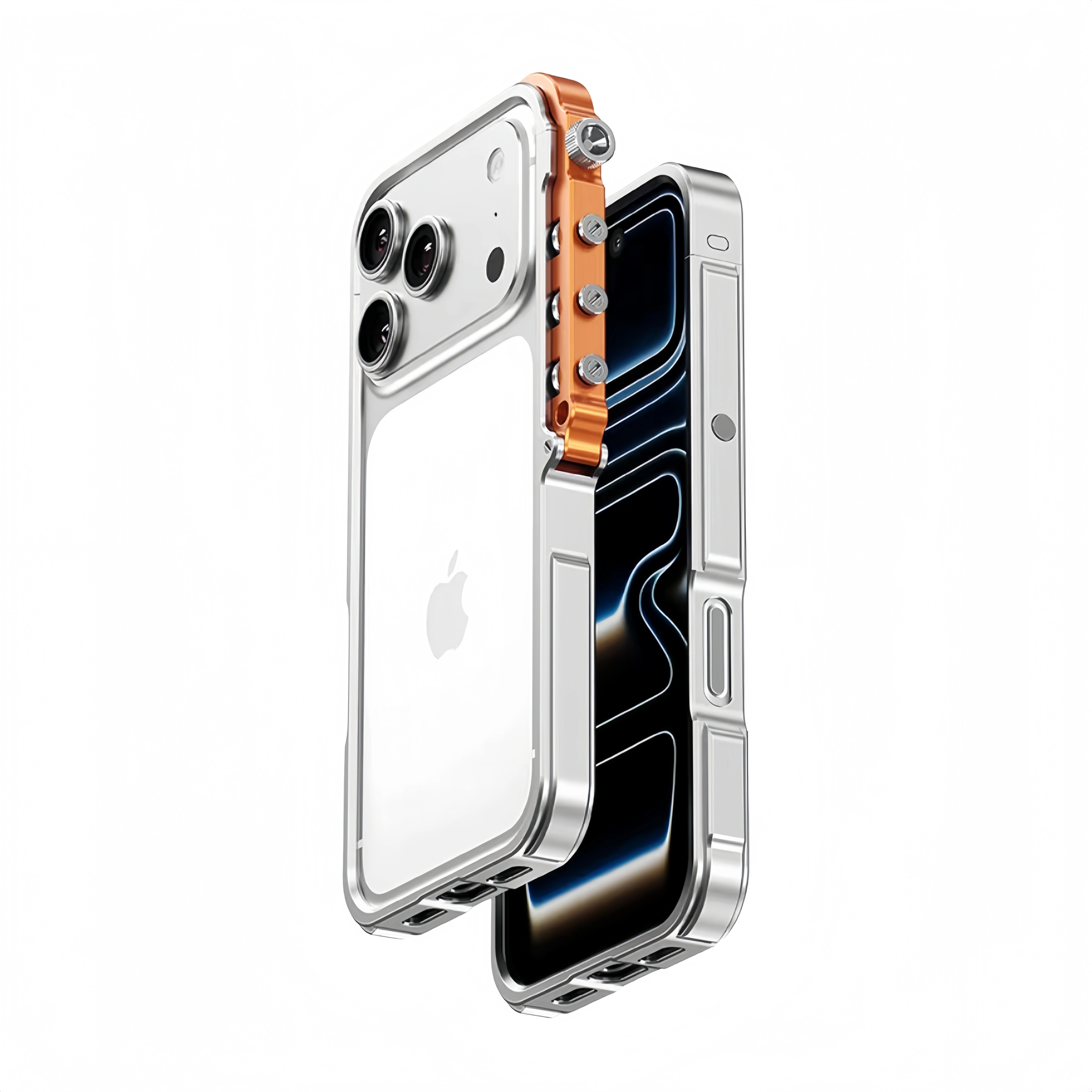 Premium iPhone Case MagSafe Compatible Magnetic Bumper Aluminum Alloy Frame Shockproof Protection Heat Dissipation Design Camera Lens Guard Slim Lightweight