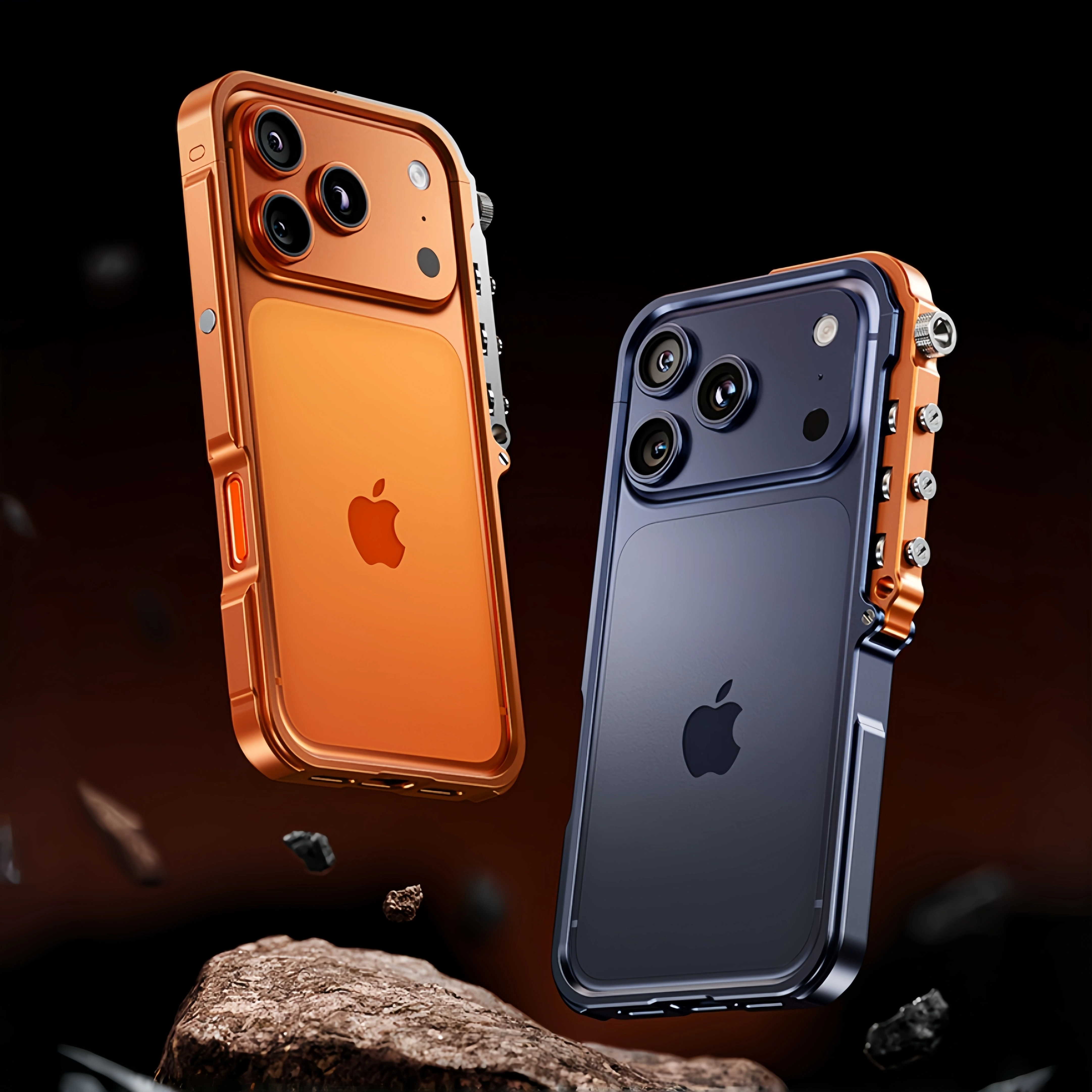 Premium iPhone Case MagSafe Compatible Magnetic Bumper Aluminum Alloy Frame Shockproof Protection Heat Dissipation Design Camera Lens Guard Slim Lightweight