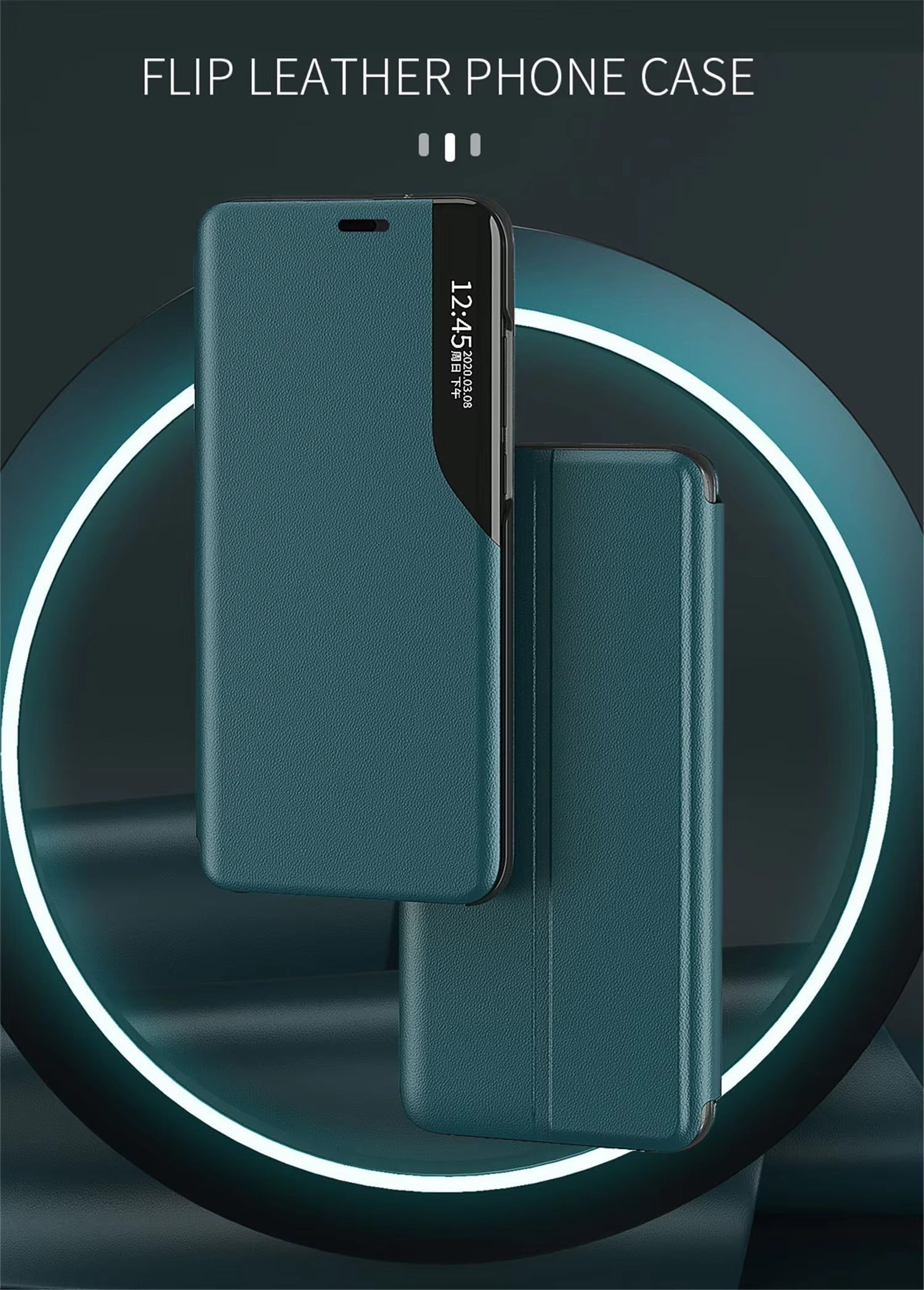 Premium iPhone Case MagSafe Compatible Magnetic Flip Wallet Cover PU Leather Card Holder Kickstand Shockproof Full Protection Camera Lens Guard Slim Design