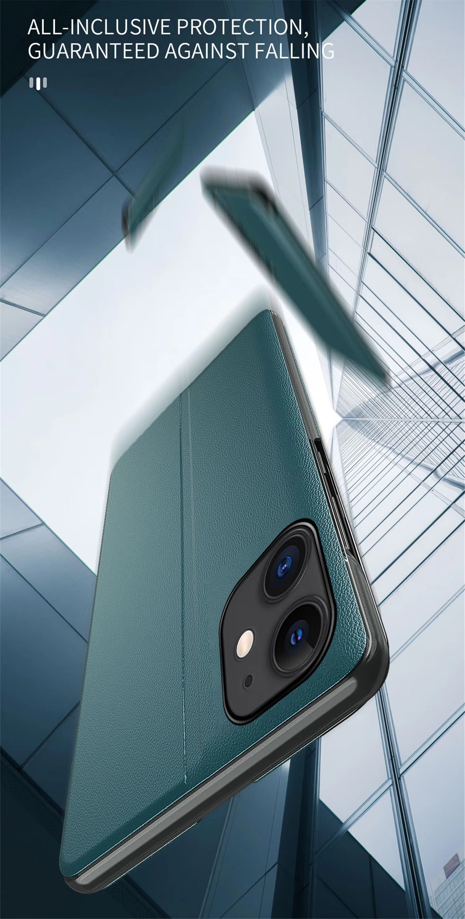 Premium iPhone Case MagSafe Compatible Magnetic Flip Wallet Cover PU Leather Card Holder Kickstand Shockproof Full Protection Camera Lens Guard Slim Design