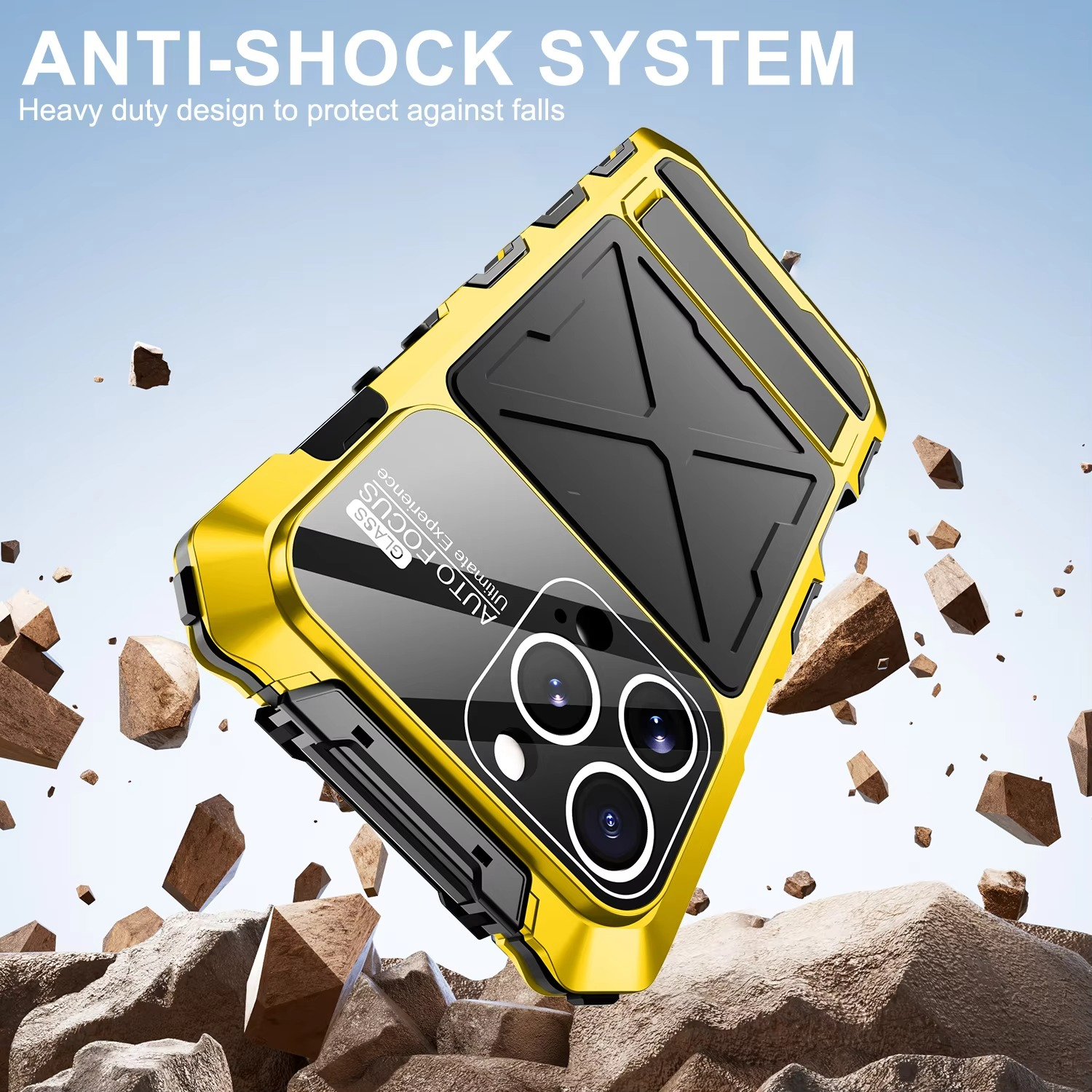 Premium iPhone Case MagSafe Compatible Magnetic Protective Cover 360 Metal Lock Frame Dual Tempered Glass Shockproof Full Body Protection Camera Lens Guard Ultra Thin