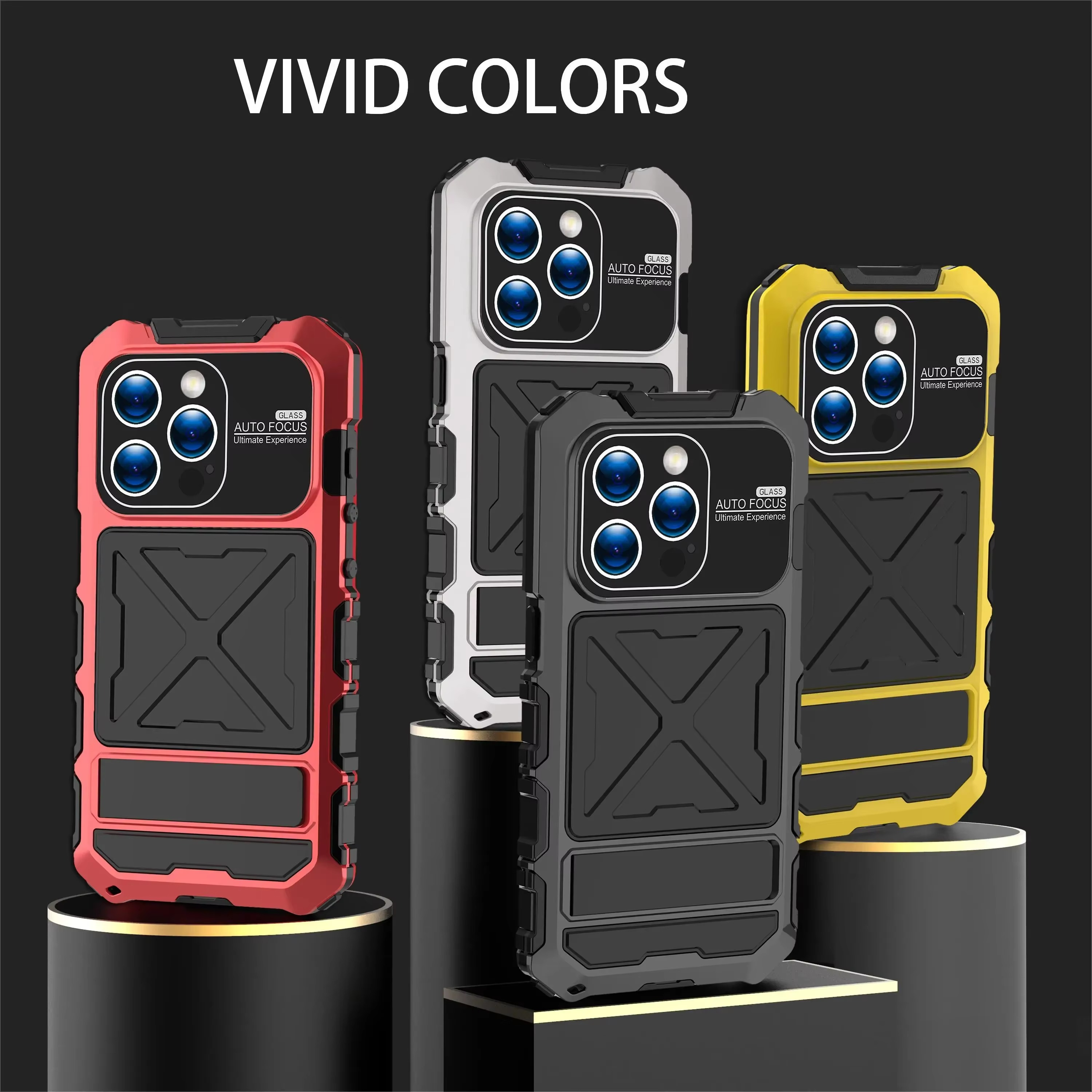 Premium iPhone Case MagSafe Compatible Magnetic Protective Cover 360 Metal Lock Frame Dual Tempered Glass Shockproof Full Body Protection Camera Lens Guard Ultra Thin