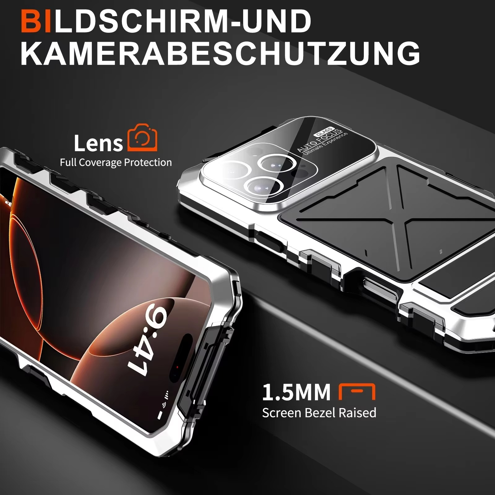 Premium iPhone Case MagSafe Compatible Magnetic Protective Cover 360 Metal Lock Frame Dual Tempered Glass Shockproof Full Body Protection Camera Lens Guard Ultra Thin