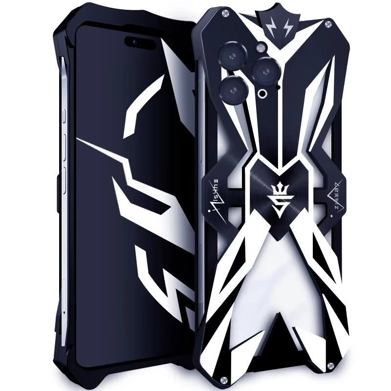 Premium iPhone Case MagSafe Compatible Magnetic Protective Cover Aluminum Armor Frame Shockproof Design Camera Lens Protection Ultra Thin Full Protection