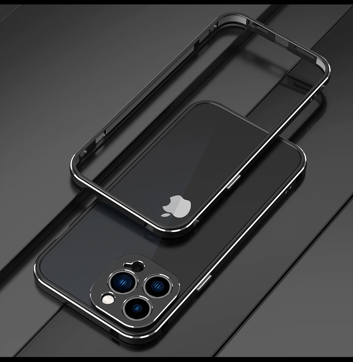 Premium iPhone Case MagSafe Compatible Magnetic Protective Cover Aluminum Bumper Metal Lens Frame Shockproof Slim Full Protection Camera Guard