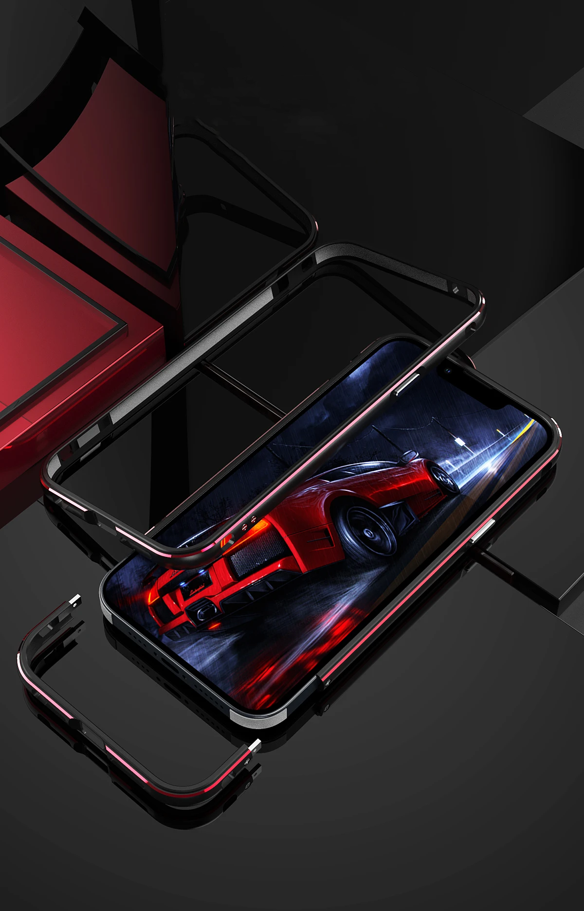 Premium iPhone Case MagSafe Compatible Magnetic Protective Cover Aluminum Bumper Metal Lens Frame Shockproof Slim Full Protection Camera Guard