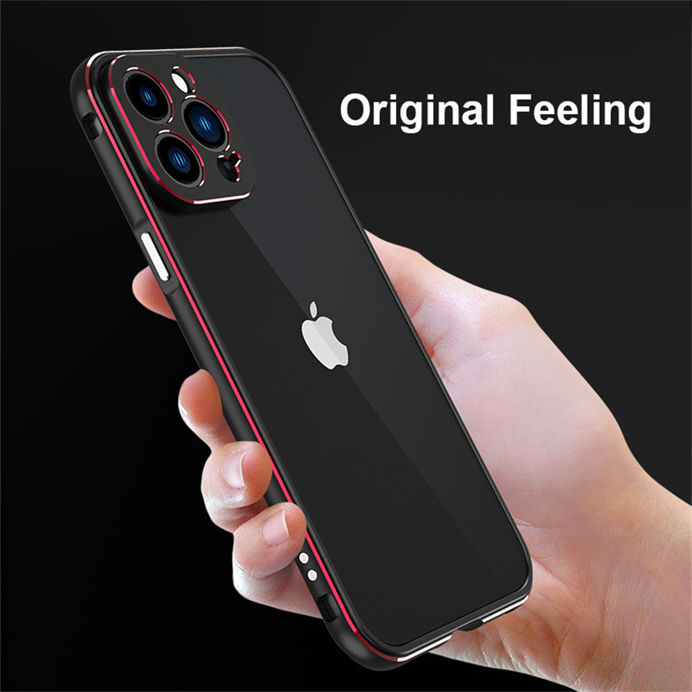 Premium iPhone Case MagSafe Compatible Magnetic Protective Cover Aluminum Bumper Metal Lens Frame Shockproof Slim Full Protection Camera Guard