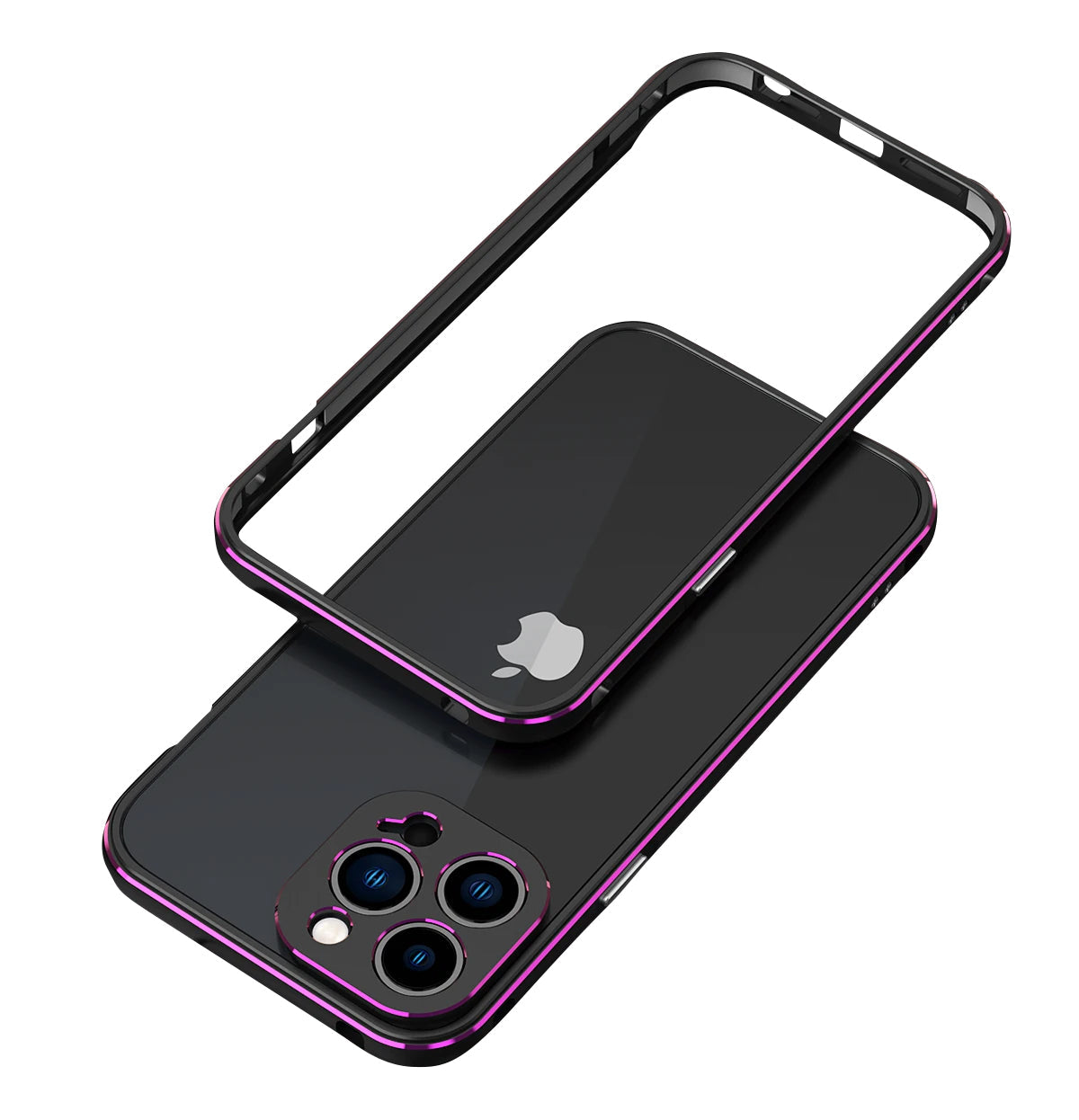 Premium iPhone Case MagSafe Compatible Magnetic Protective Cover Aluminum Bumper Metal Lens Frame Shockproof Slim Full Protection Camera Guard