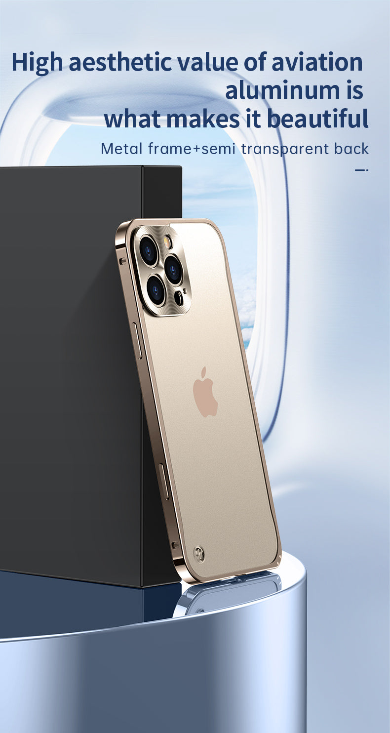 Premium iPhone Case MagSafe Compatible Magnetic Protective Cover Aluminum Metal Frame Shockproof Full Protection Camera Lens Guard Slim Design