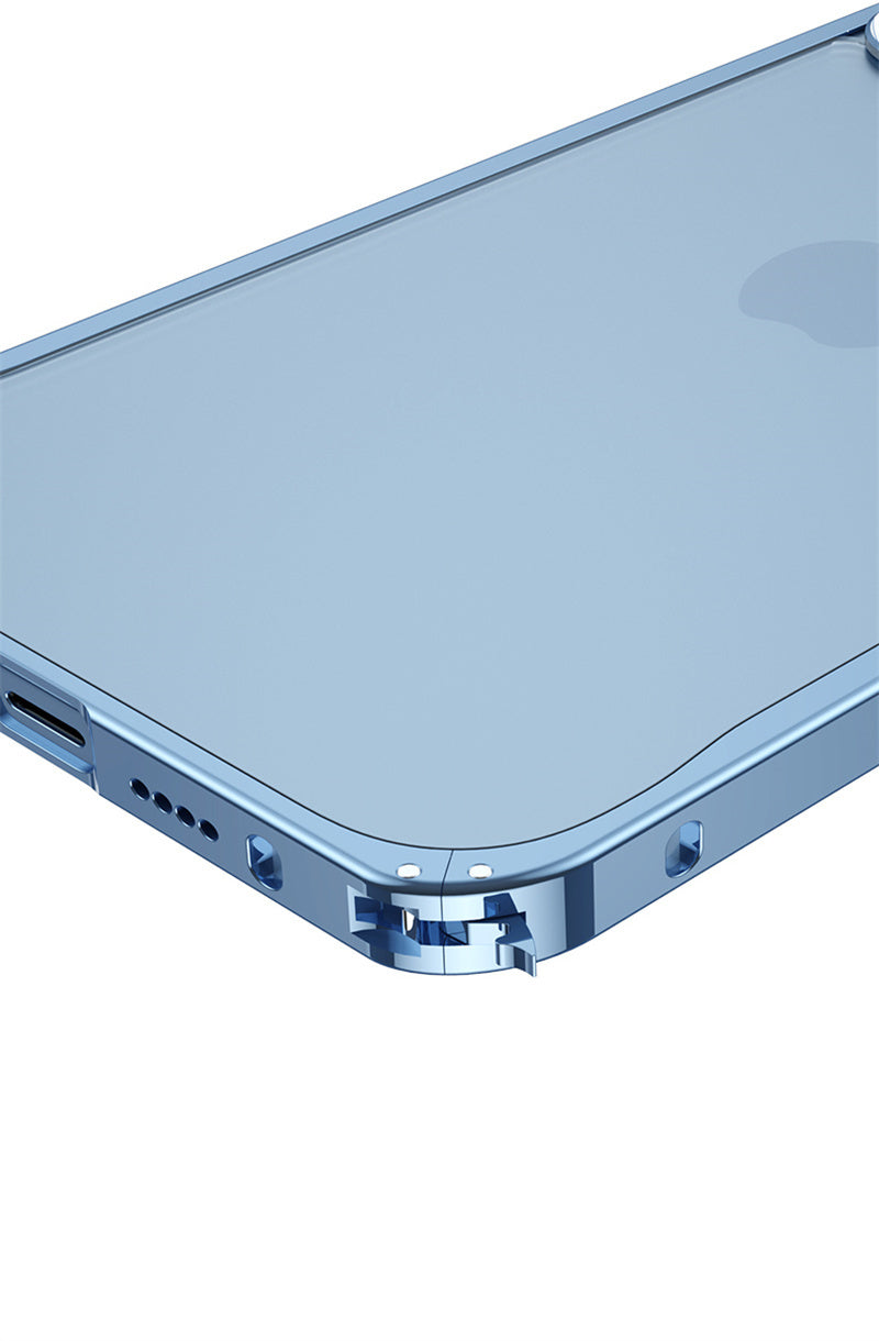 Premium iPhone Case MagSafe Compatible Magnetic Protective Cover Aluminum Metal Frame Shockproof Full Protection Camera Lens Guard Slim Design