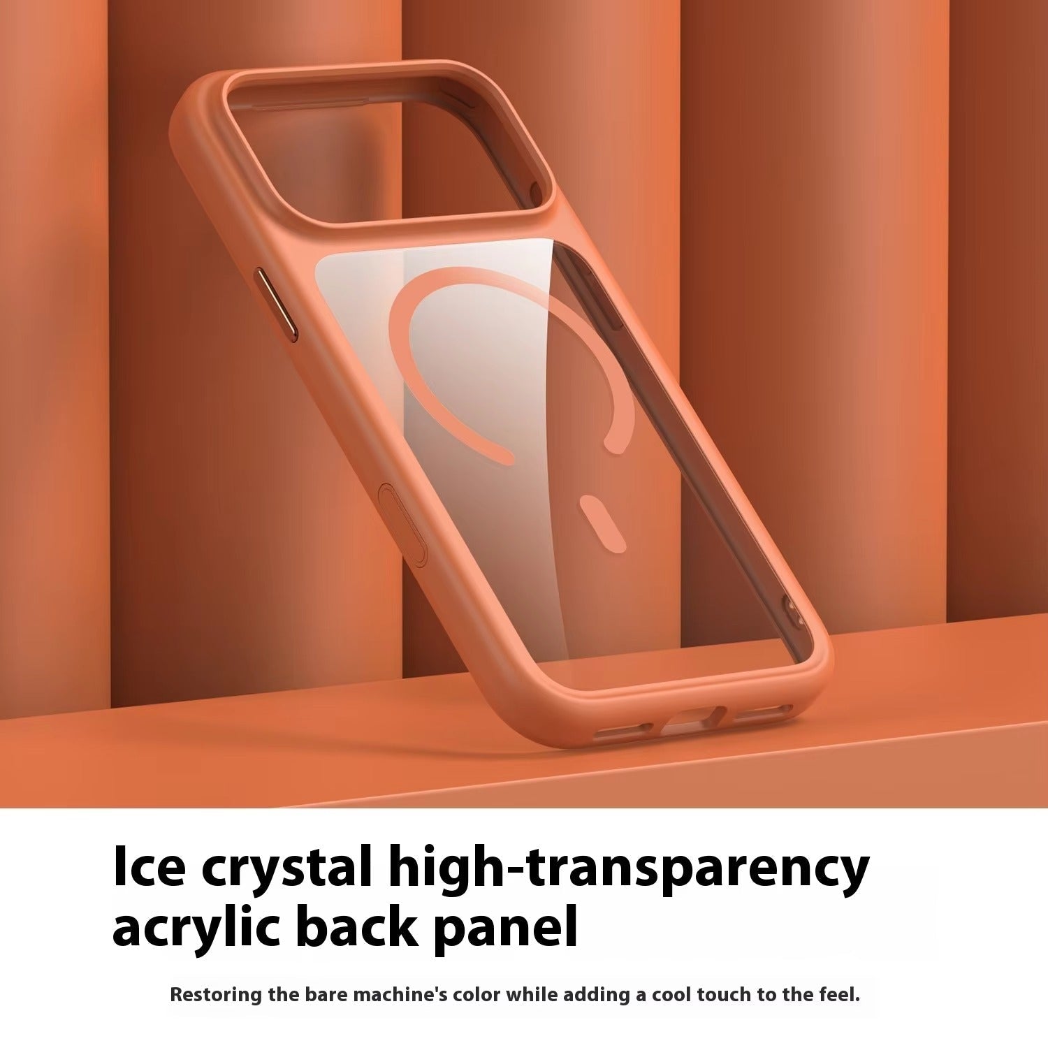 Premium iPhone Case MagSafe Compatible Magnetic Protective Cover Clear Transparent Back Shockproof Armor Camera Control Button Anti Scratch Slim Design