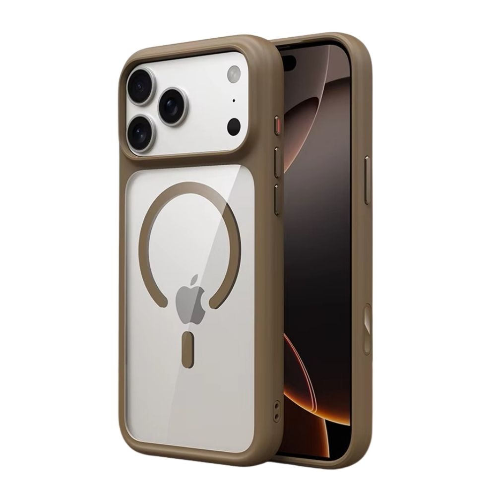 Premium iPhone Case MagSafe Compatible Magnetic Protective Cover Clear Transparent Back Shockproof Armor Camera Control Button Anti Scratch Slim Design