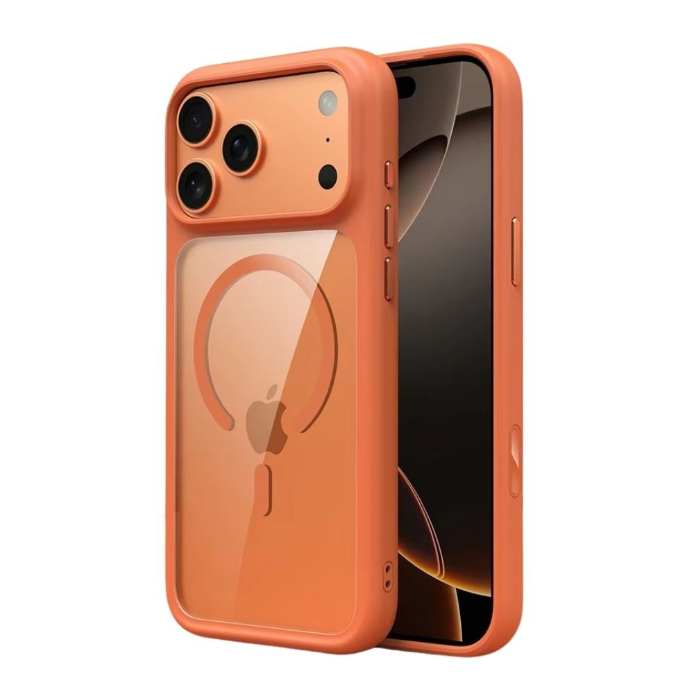 Premium iPhone Case MagSafe Compatible Magnetic Protective Cover Clear Transparent Back Shockproof Armor Camera Control Button Anti Scratch Slim Design