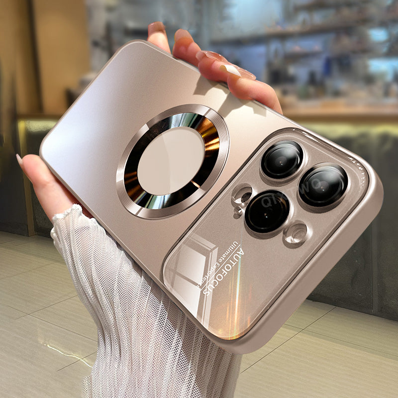 Premium iPhone Case MagSafe Compatible Magnetic Protective Cover Matte Finish Shockproof PC TPU Back Camera Lens Protection Slim Full Protection