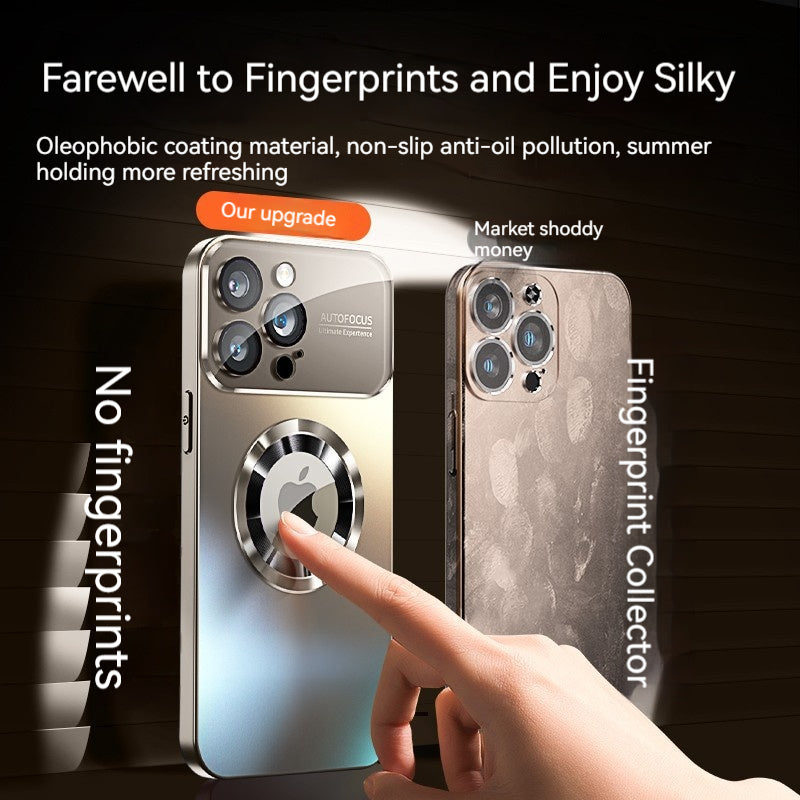 Premium iPhone Case MagSafe Compatible Magnetic Protective Cover Matte Finish Shockproof PC TPU Back Camera Lens Protection Slim Full Protection