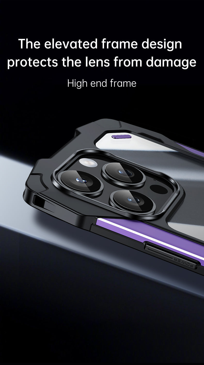 Premium iPhone Case MagSafe Compatible Magnetic Protective Cover Military Armor Metal Frame Dual Layer Shockproof 360° Full Protection Tempered Glass Front Back Rugged Design