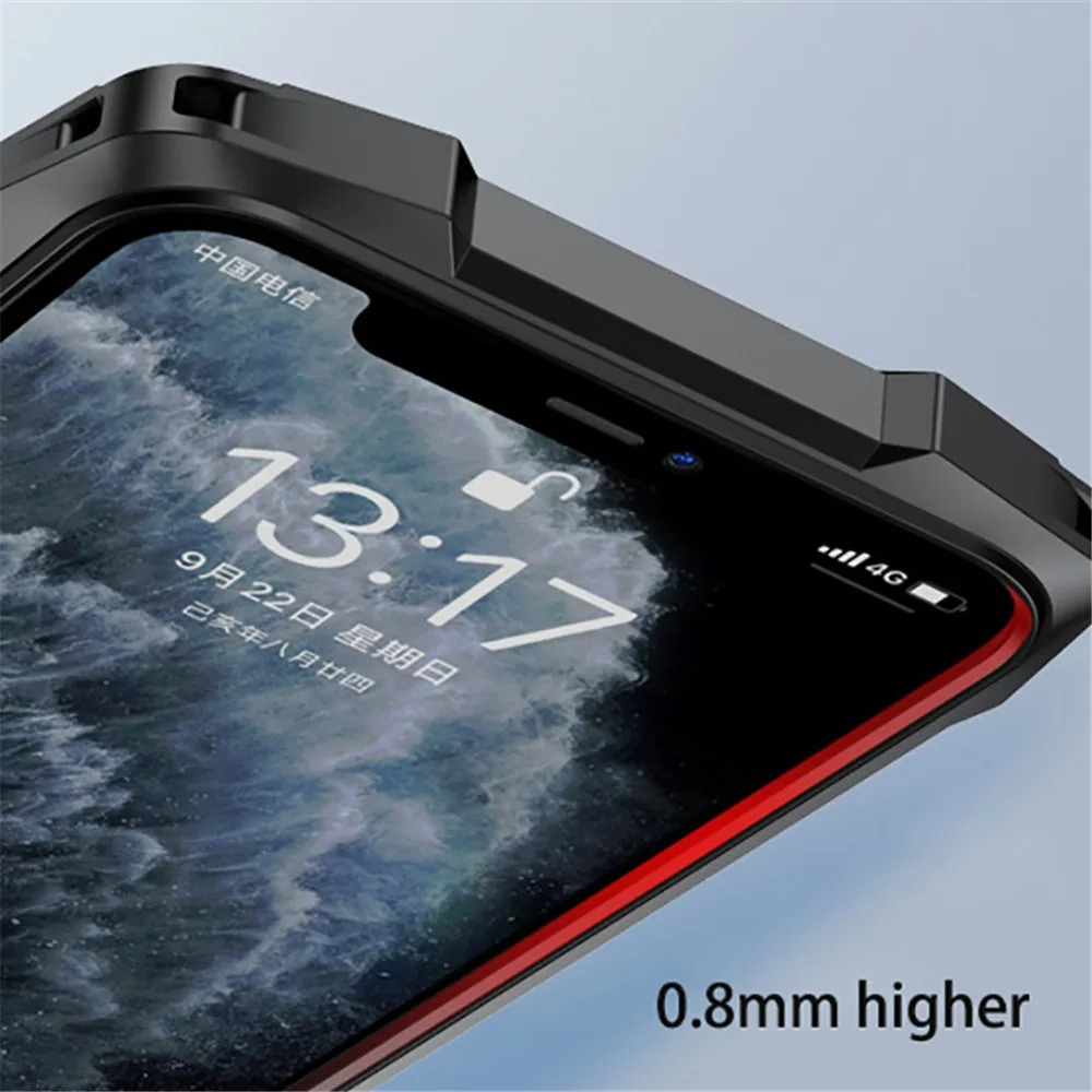 Premium iPhone Case MagSafe Compatible Magnetic Protective Cover Military Armor Metal Frame Dual Layer Shockproof 360° Full Protection Tempered Glass Front Back Rugged Design