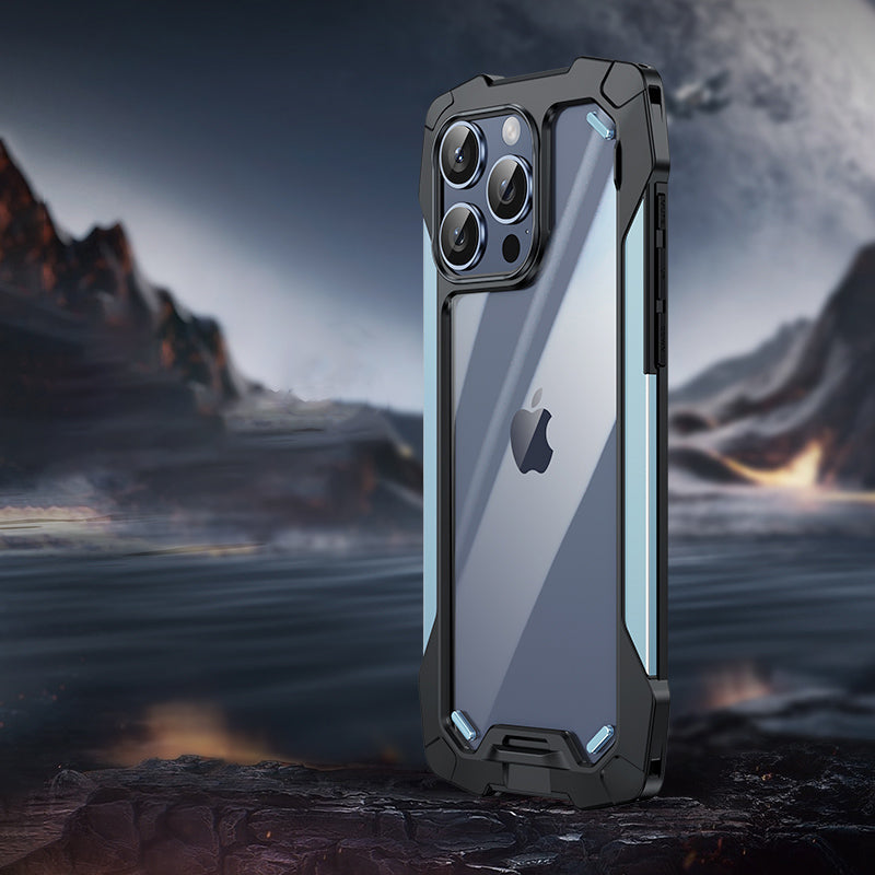 Premium iPhone Case MagSafe Compatible Magnetic Protective Cover Military Armor Metal Frame Dual Layer Shockproof 360° Full Protection Tempered Glass Front Back Rugged Design