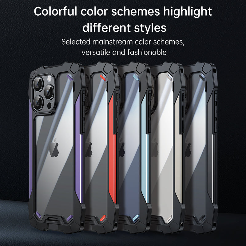 Premium iPhone Case MagSafe Compatible Magnetic Protective Cover Military Armor Metal Frame Dual Layer Shockproof 360° Full Protection Tempered Glass Front Back Rugged Design