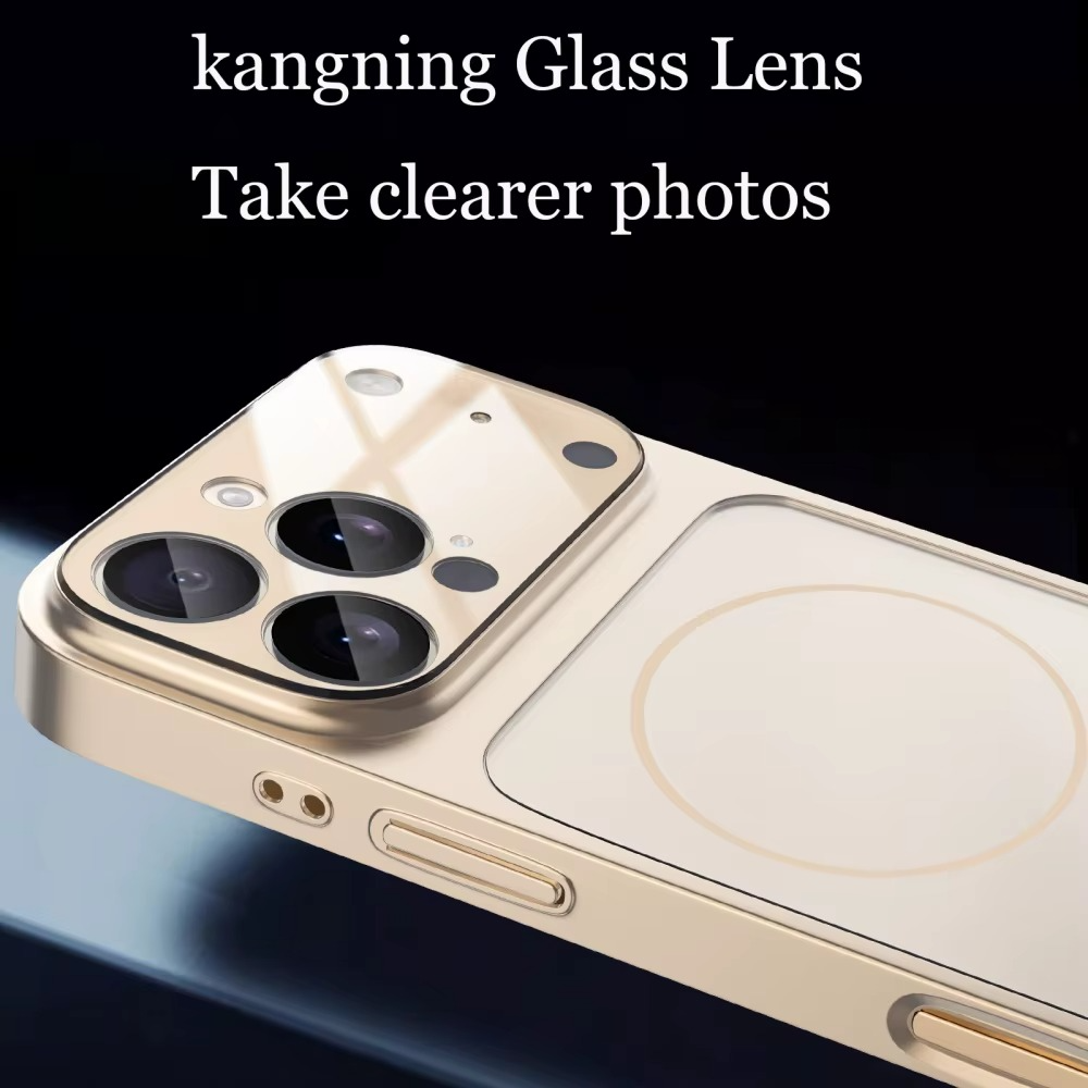 Premium iPhone Case MagSafe Compatible Magnetic Protective Cover Nano Matte Glass Back Shockproof Armor Frame Camera Lens Protection Ultra Thin Full Protection