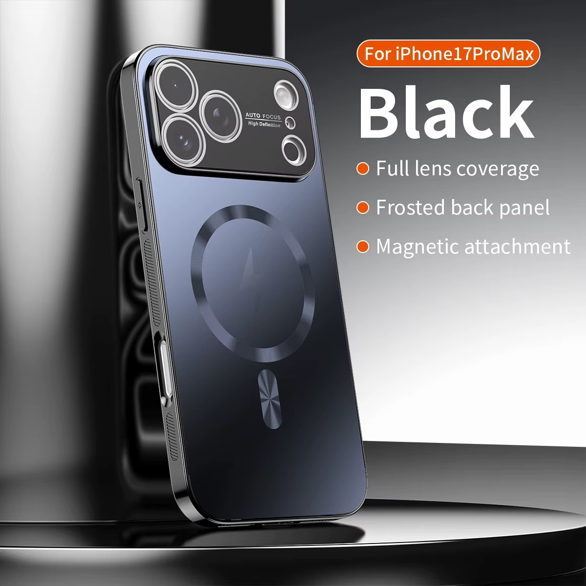 Premium iPhone Case MagSafe Compatible Magnetic Protective Cover Shockproof Aluminum Frame Electroplated Finish Matte Back Raised Camera Lens Protection