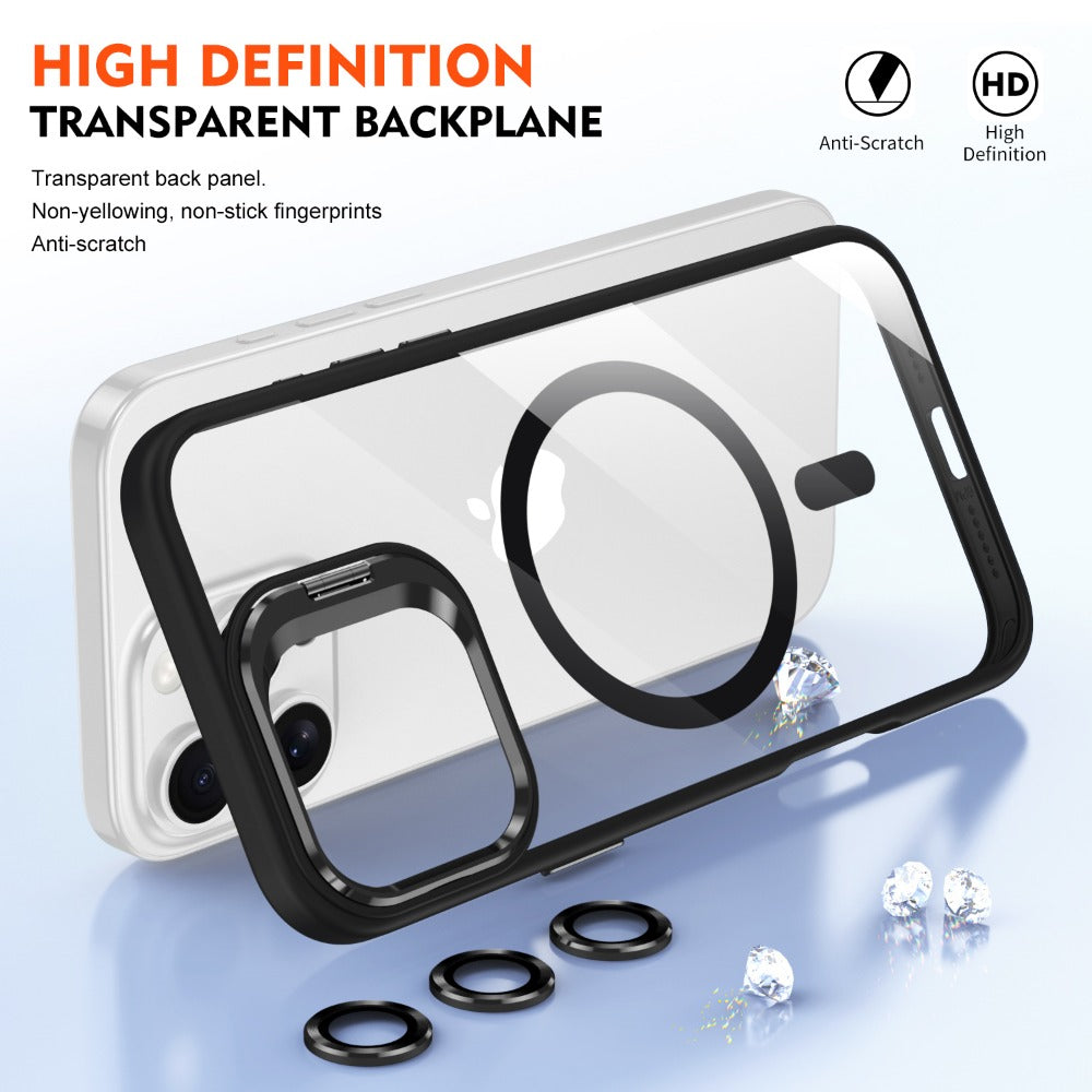 Premium iPhone Case MagSafe Compatible Magnetic Protective Cover Shockproof Bumper Full Body Protection Camera Lens Guard Slim Durable Design
