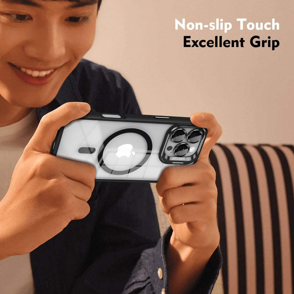 Premium iPhone Case MagSafe Compatible Magnetic Protective Cover Shockproof Bumper Full Body Protection Camera Lens Guard Slim Durable Design