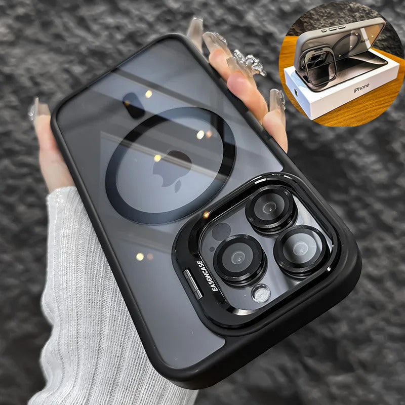 Premium iPhone Case MagSafe Compatible Magnetic Protective Cover Shockproof Bumper Full Body Protection Camera Lens Guard Slim Durable Design