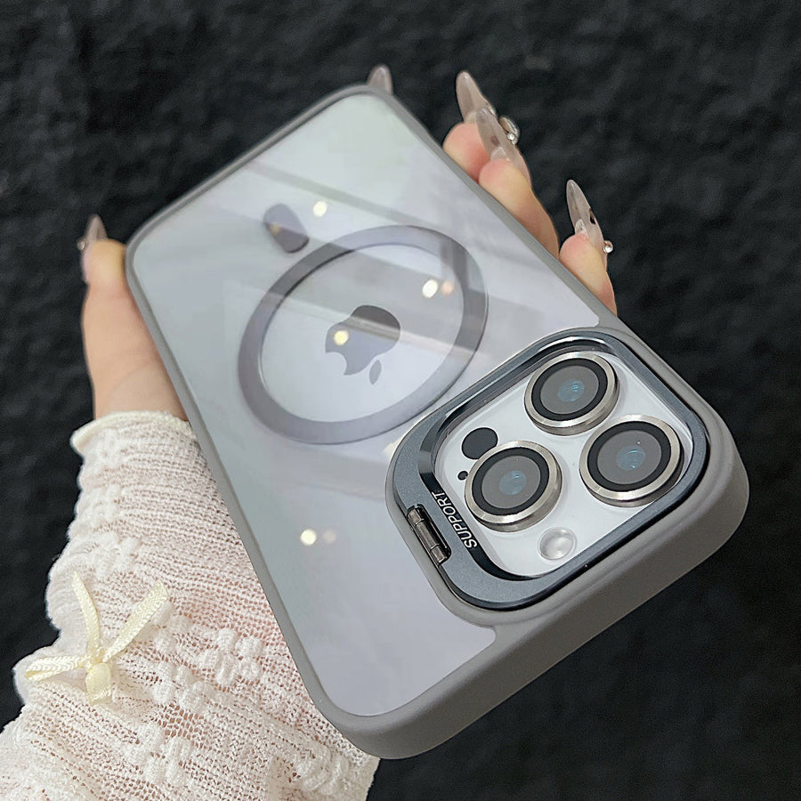 Premium iPhone Case MagSafe Compatible Magnetic Protective Cover Shockproof Bumper Full Body Protection Camera Lens Guard Slim Durable Design