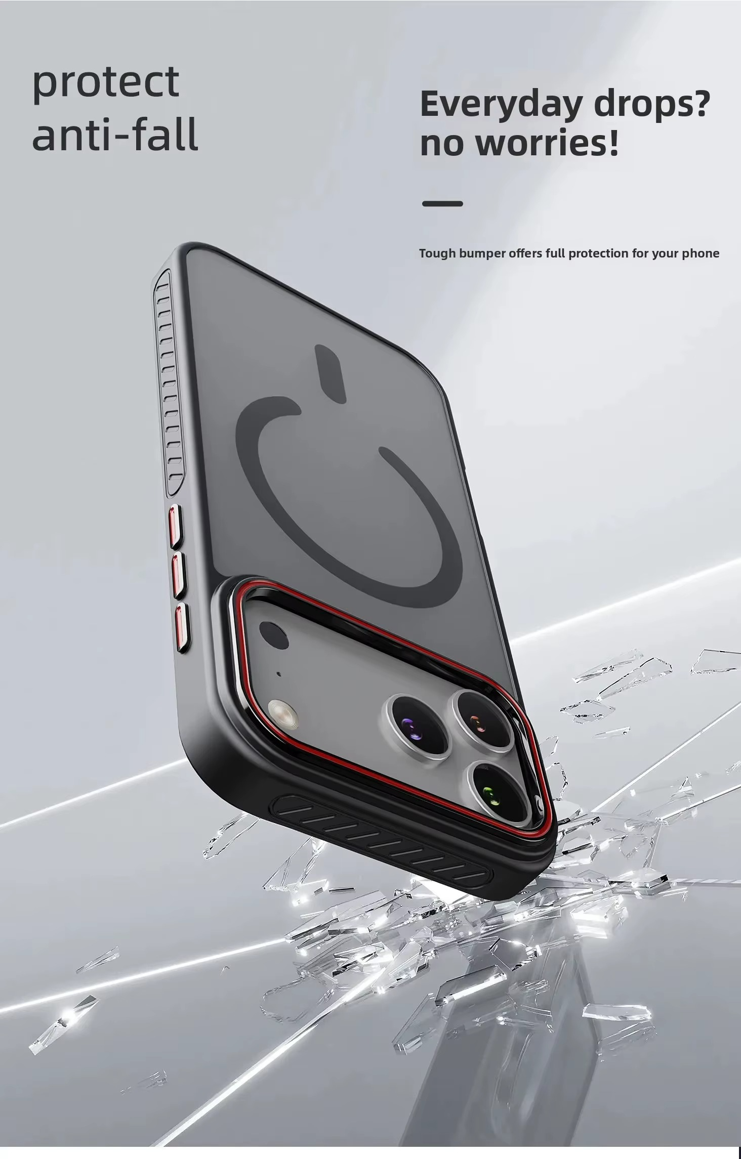 Premium iPhone Case MagSafe Compatible Magnetic Protective Cover Transparent Matte Back Shockproof Frame Raised Camera Lens Protection Slim Design